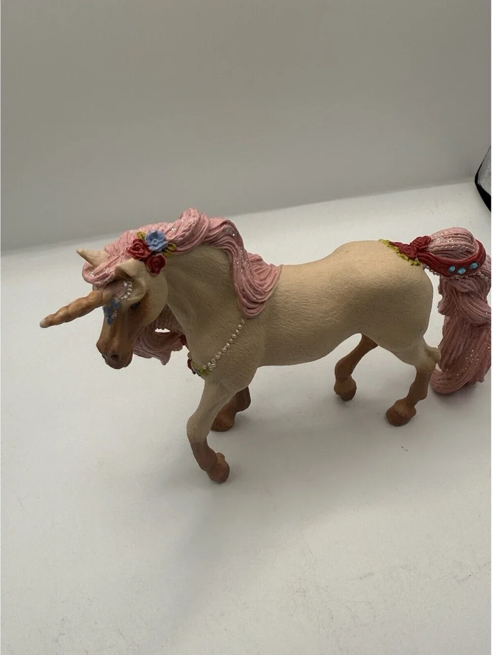 Schleich Bayala Fantasy Pink Unicorn 2017 70573 fairy horse flowers jewels
